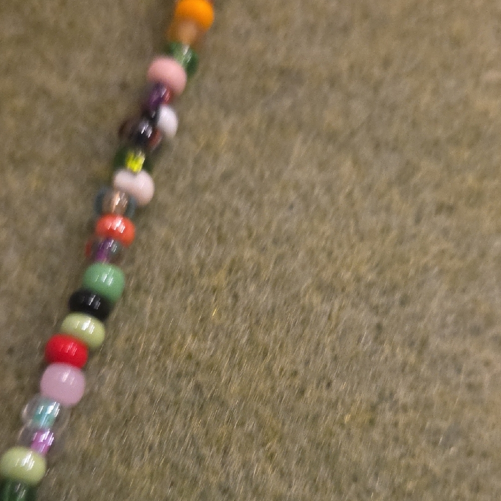 Multicolor Beaded Necklace - Picture 9 of 11